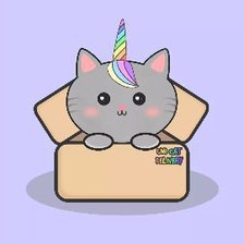 Кот радужный