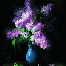 Схема вышивки «Сирень»