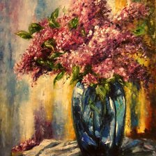 Схема вышивки «Сирень»