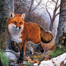 Схема вышивки «Лиса»