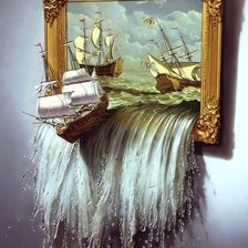 Схема вышивки «Проекция.Корабль 3D(лучше)»