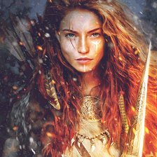 Схема вышивки «женщина»