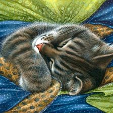 Схема вышивки «Gato.»