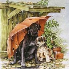 Схема вышивки «Два друга»