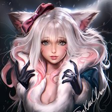 Схема вышивки «лисичка»