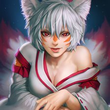 Схема вышивки «кицунэ 2»