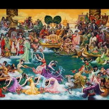 Схема вышивки «боги китая»