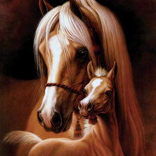 Схема вышивки «лощади»