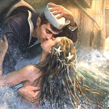 Схема вышивки «Поцелуй русалки»