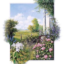 Схема вышивки «Пейзаж»