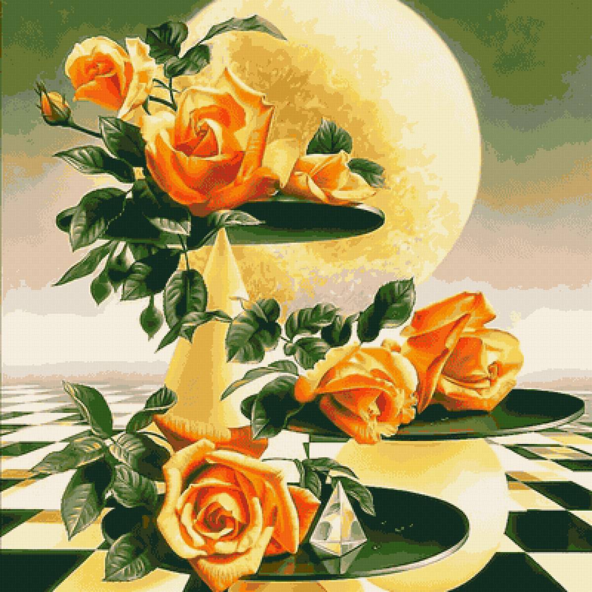 Жёлтые розы - цветы, розы - предпросмотр