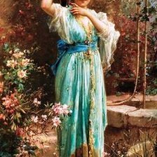 Схема вышивки «Девушка с кувшином»