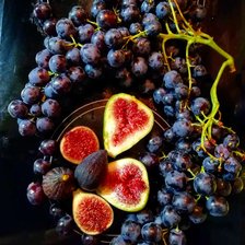 Схема вышивки «Инжир и виноград»