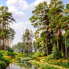 Схема вышивки «Пейзаж»