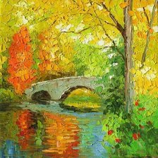 Схема вышивки «Pintura de paisagens.»