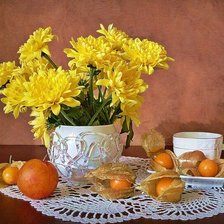 Схема вышивки «Mesa decorada.»