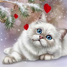 Схема вышивки «Gato.»