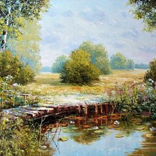 Схема вышивки «Paisagens.»