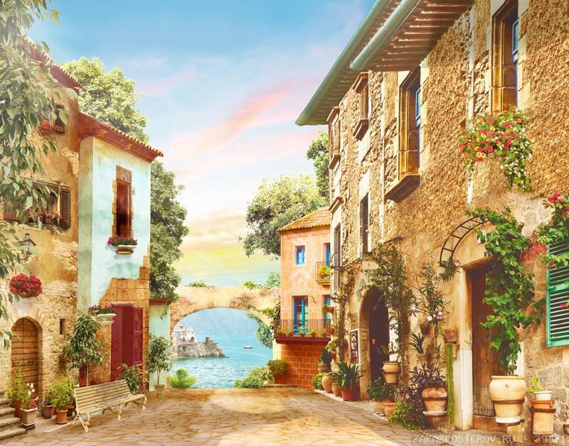 Арка к морю - море, улица, город, пейзаж - оригинал