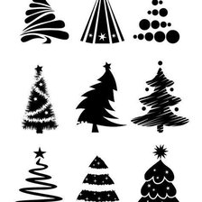 Схема вышивки «Ёлки»