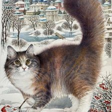 Схема вышивки «зима»