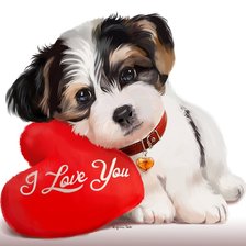 Схема вышивки «Cachorrinho.»