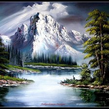 Схема вышивки «Пейзаж»