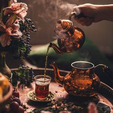 Схема вышивки «Горячий чай»