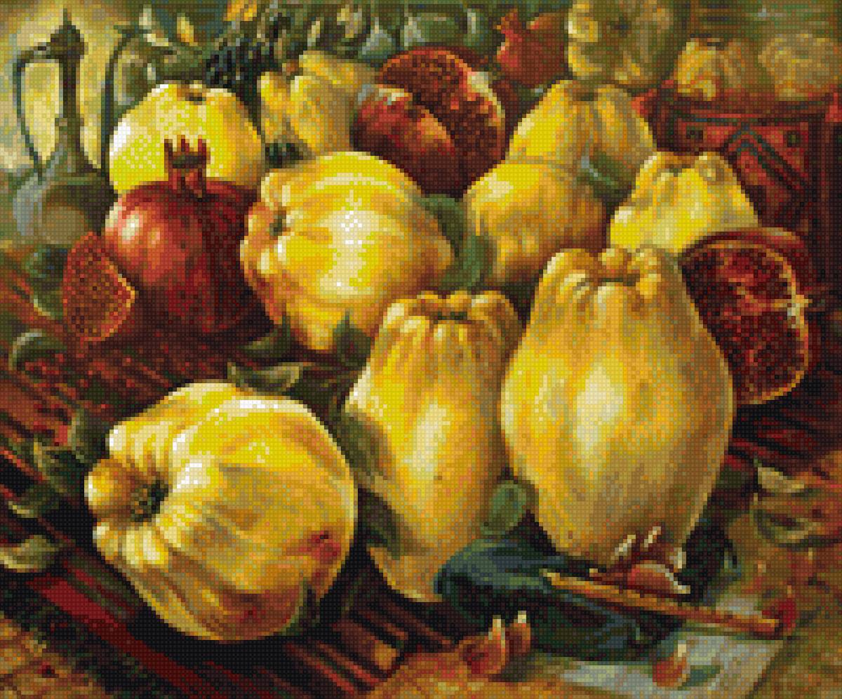 айва - натюрморт, айва, фрукты - предпросмотр