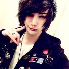 Схема вышивки «Emo boy»