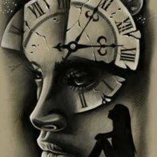 Схема вышивки «Часы»