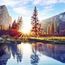 Схема вышивки «Пейзаж»