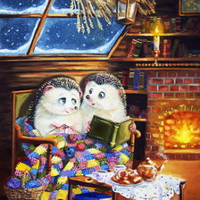 Схема вышивки «Уютный вечерок»