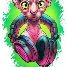 Схема вышивки «DJ»