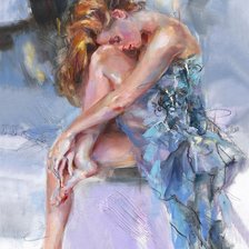 Схема вышивки «Девушка»