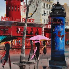 Схема вышивки «Мулен Руж»