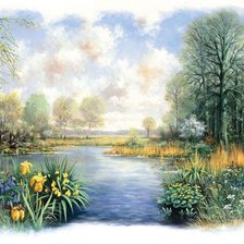 Схема вышивки «Пейзаж»