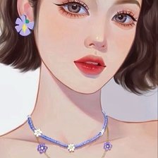 Схема вышивки «Gadis cantik»