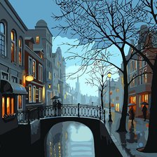 Схема вышивки «Улица»