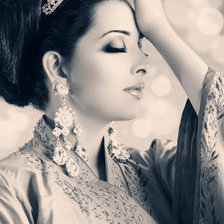 Схема вышивки «Девушка»