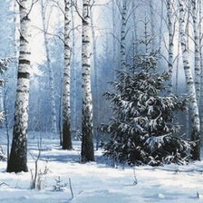 Схема вышивки «Зима»