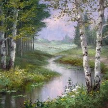 Схема вышивки «пейзаж»