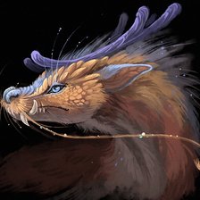 Схема вышивки «дракон»