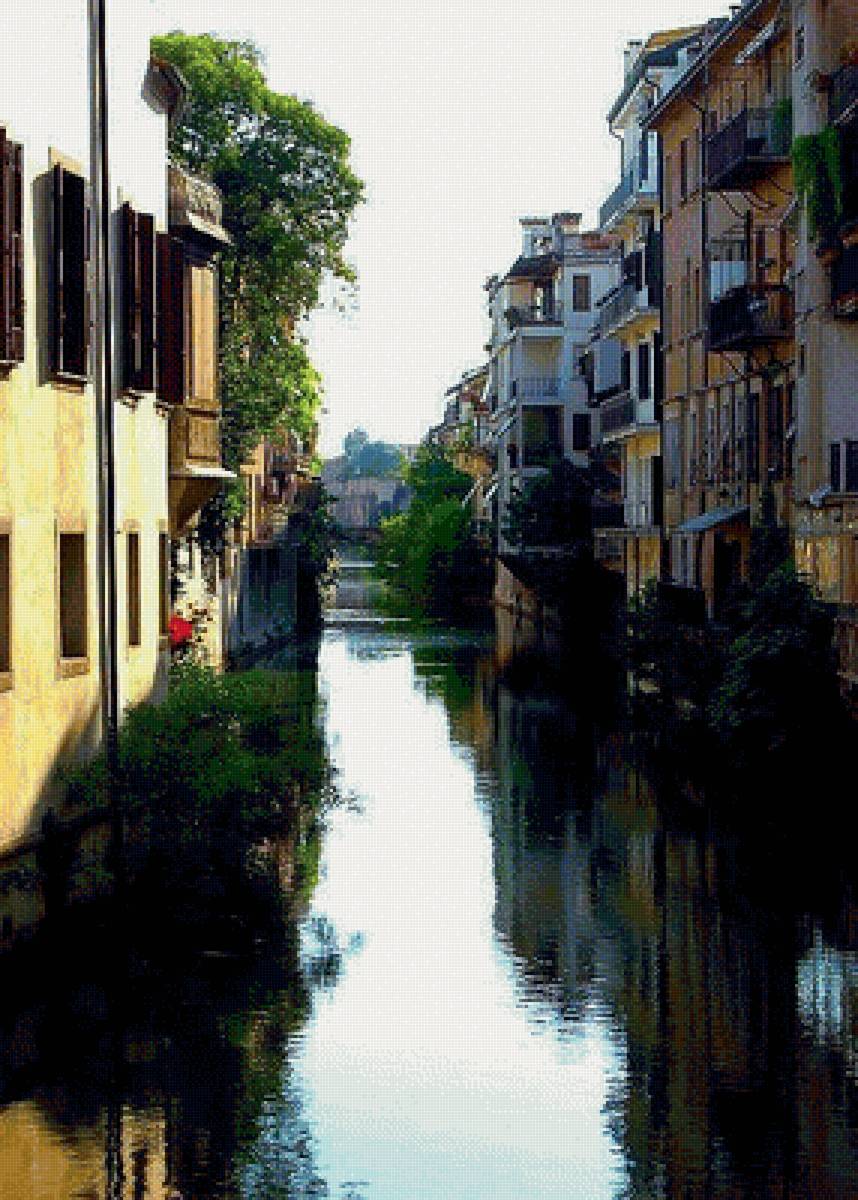 старый город - улица, город, картина - предпросмотр