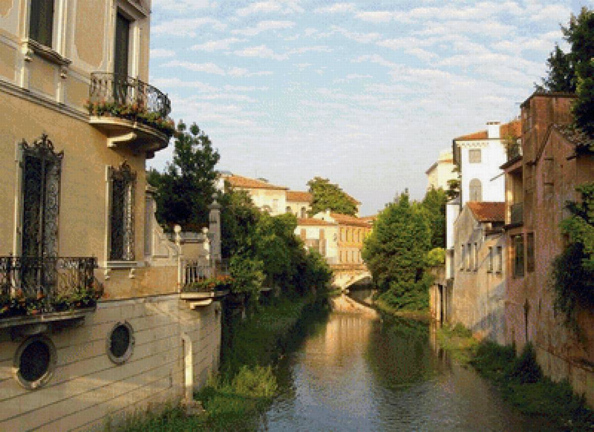 старый город - улица, картина, город - предпросмотр