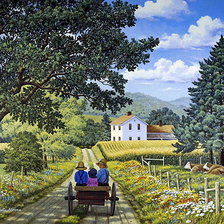 Схема вышивки «в дороге»