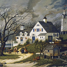 Схема вышивки «Возвращение домой»