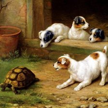 Схема вышивки «Неожиданная встреча»