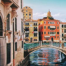 Схема вышивки «город на воде. схема 1»