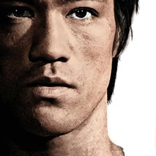 Схема вышивки «Брюс Ли»